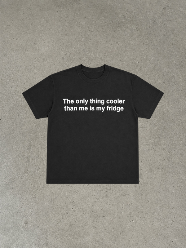 BLACK  TEXTED TEE