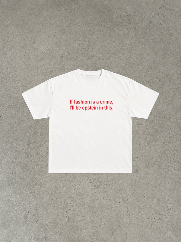 WHITE TEXTED TEE