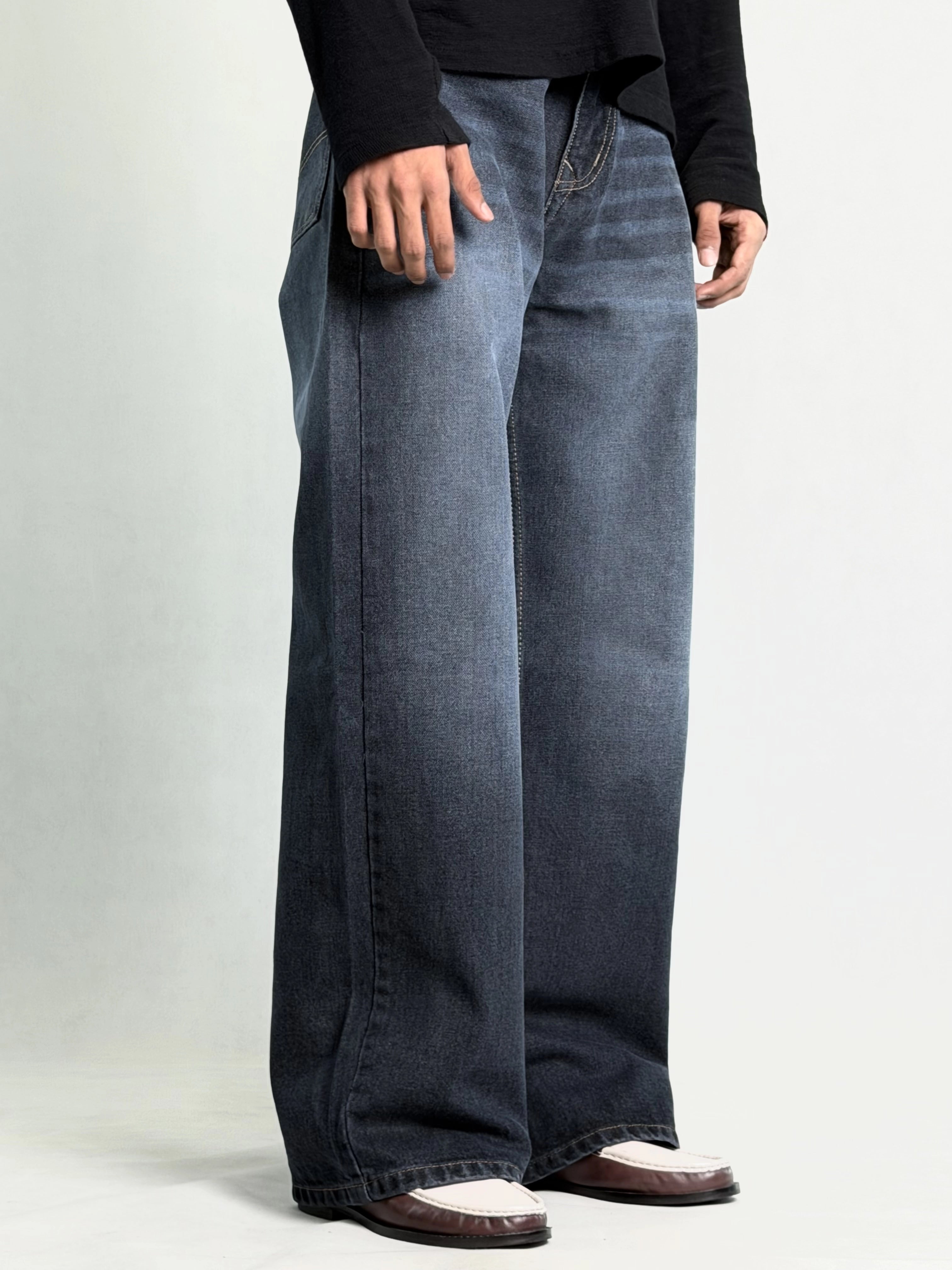 NUDE DARK BAGGY