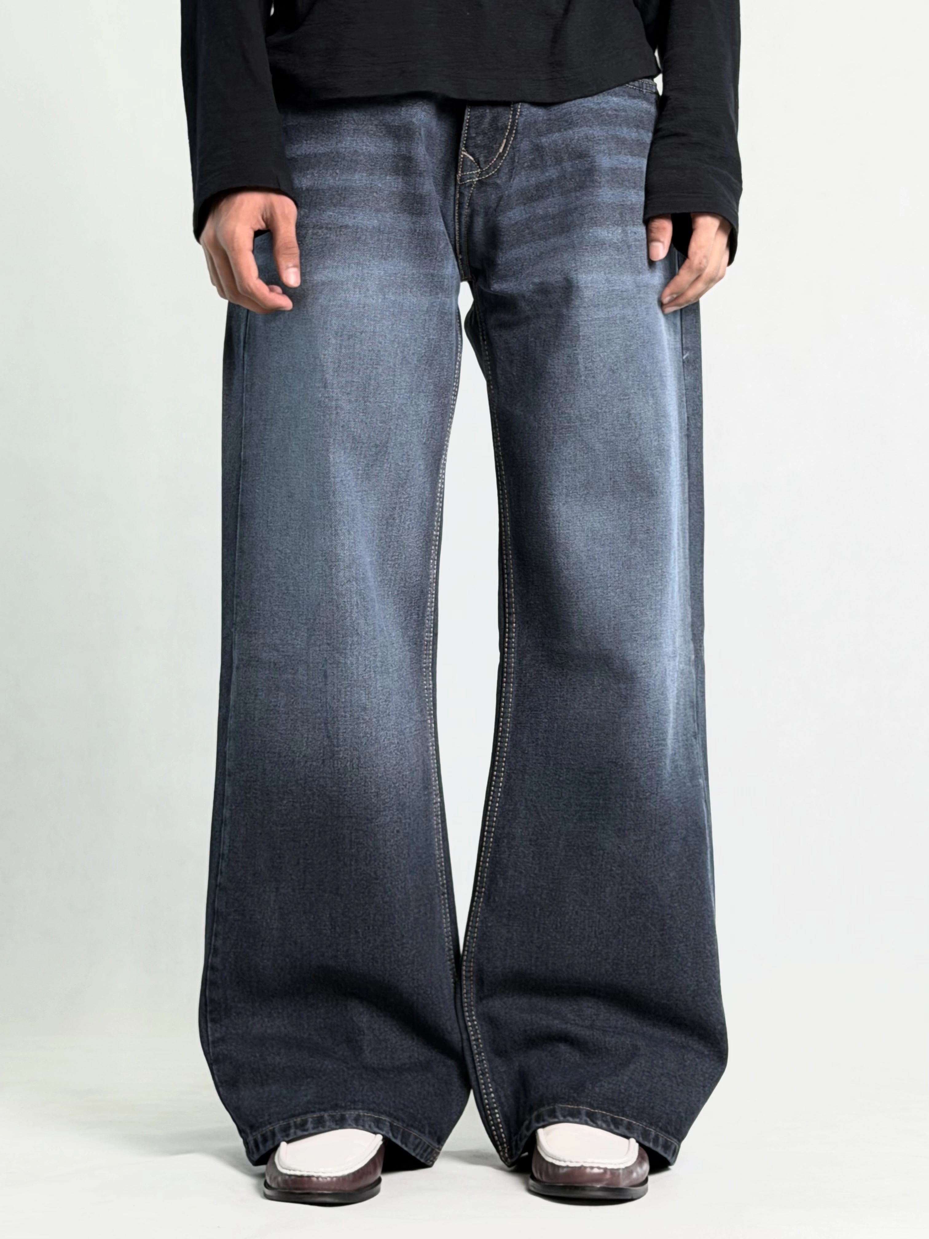 NUDE DARK BAGGY