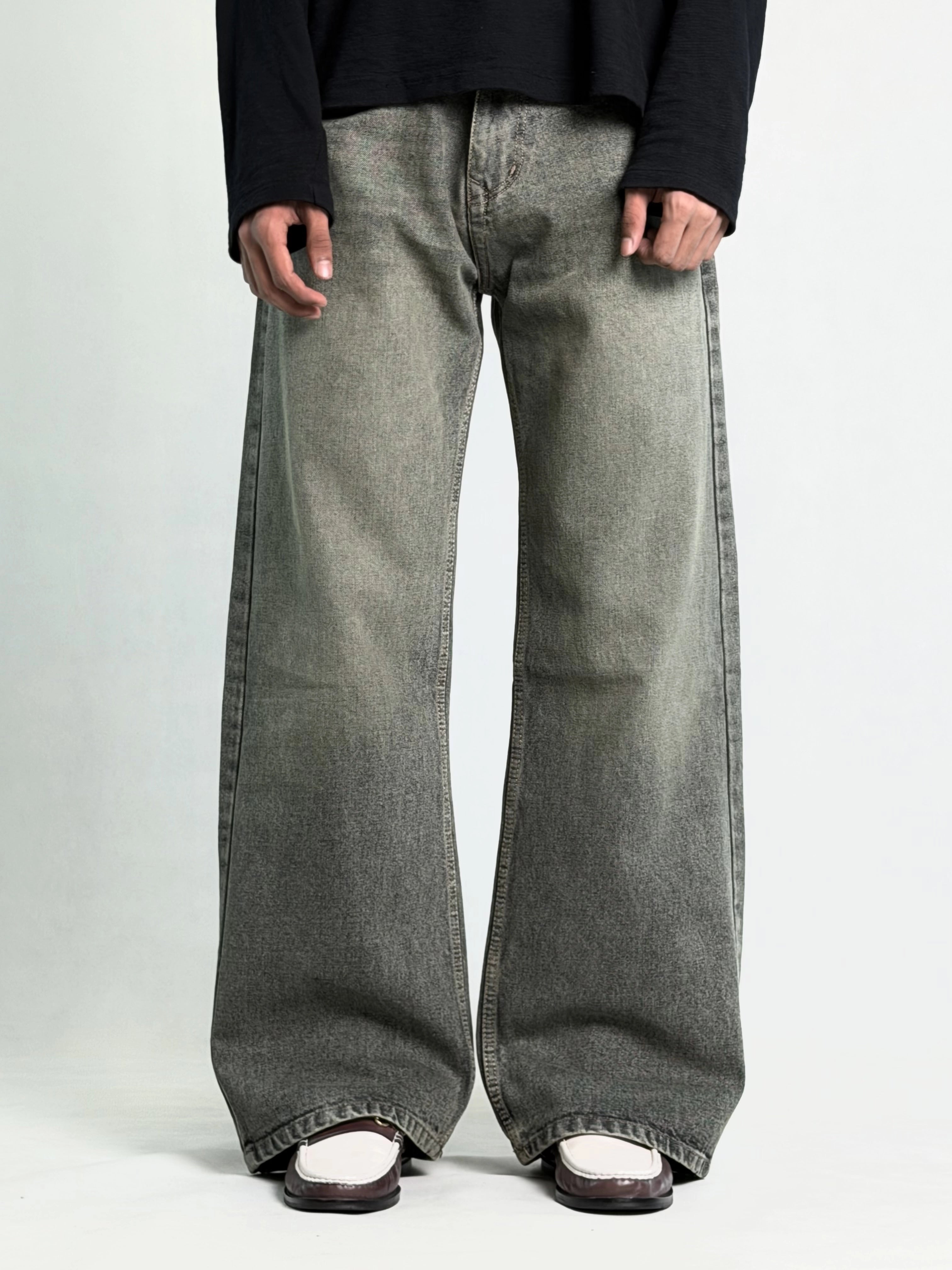 DARK GREEN BAGGY