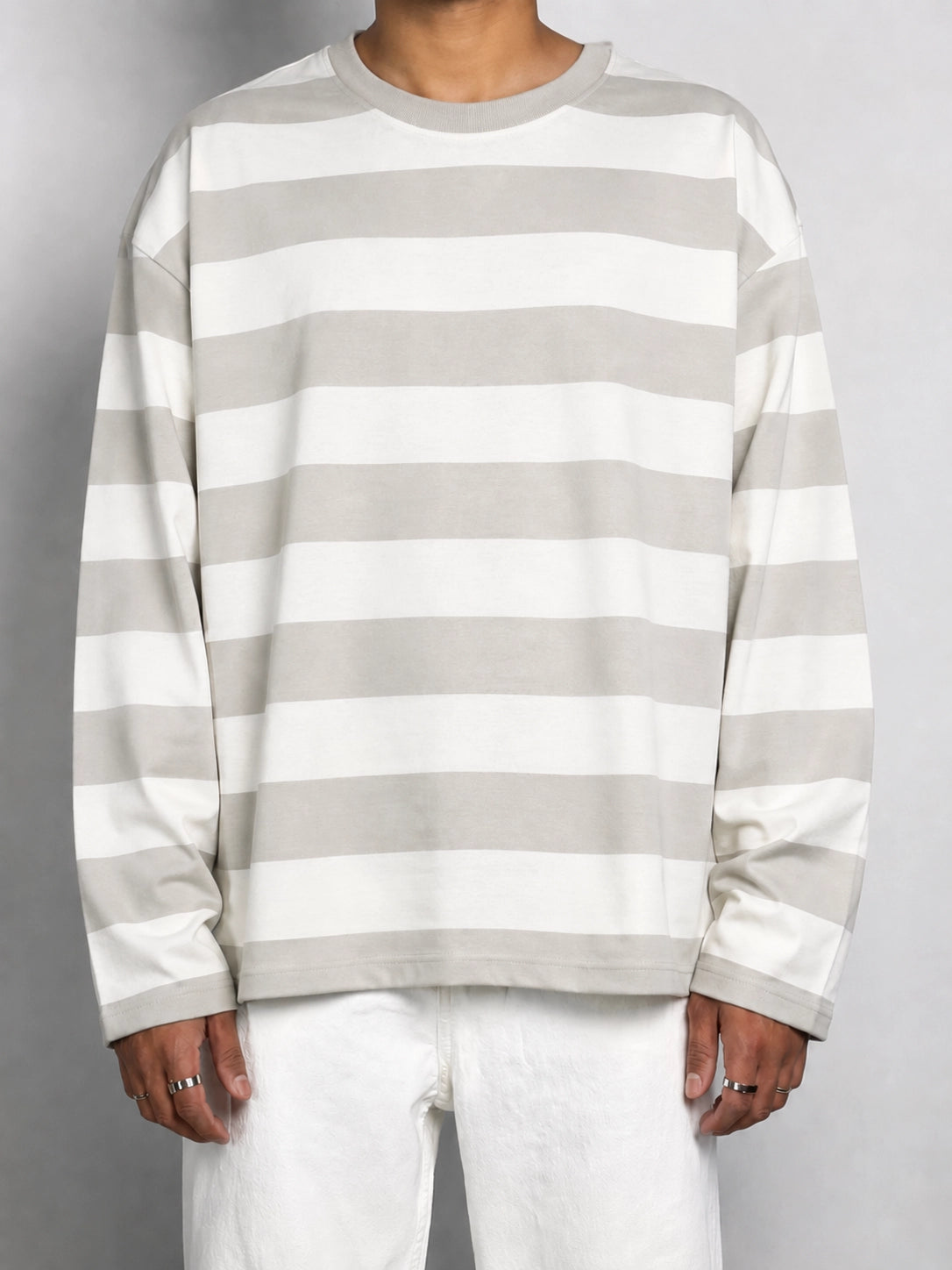 SLIM STRIPID GREY FULL SLEEVE