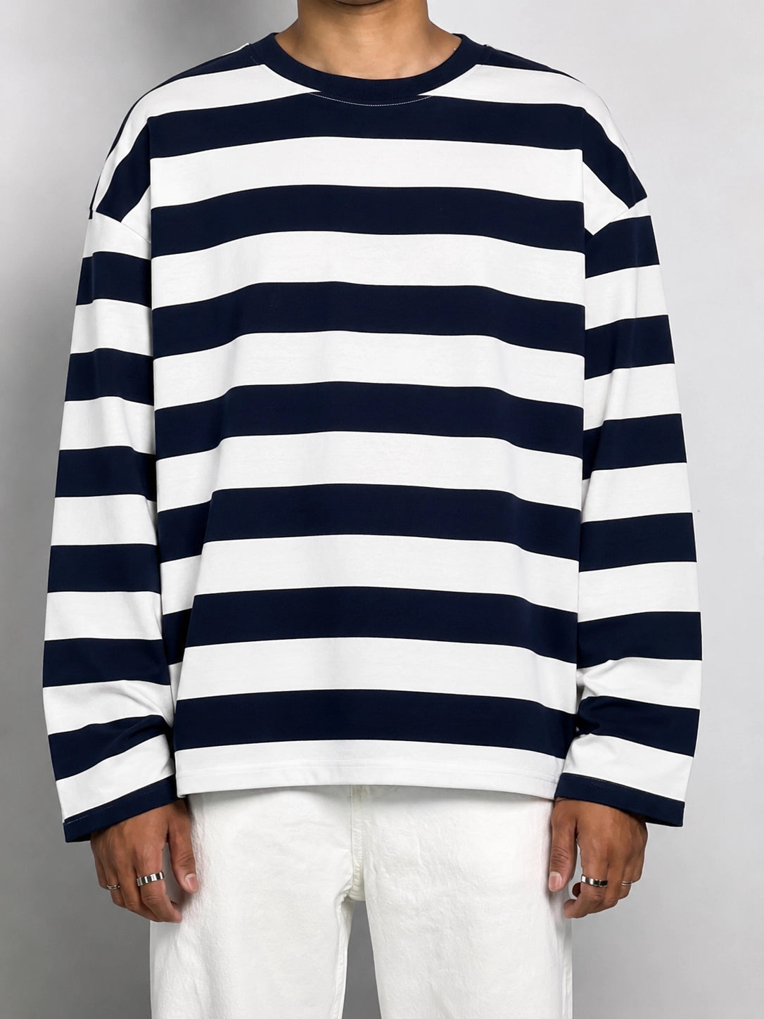 SLIM STRIPPED BLUE FULL SLEEVE