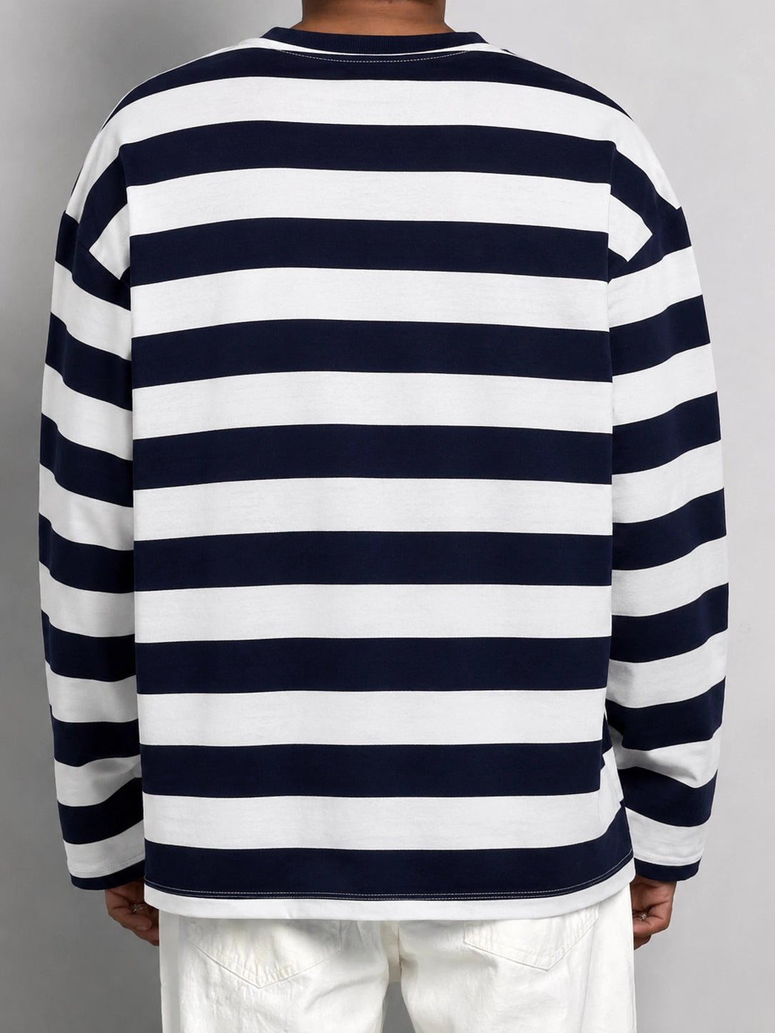 SLIM STRIPPED BLUE FULL SLEEVE