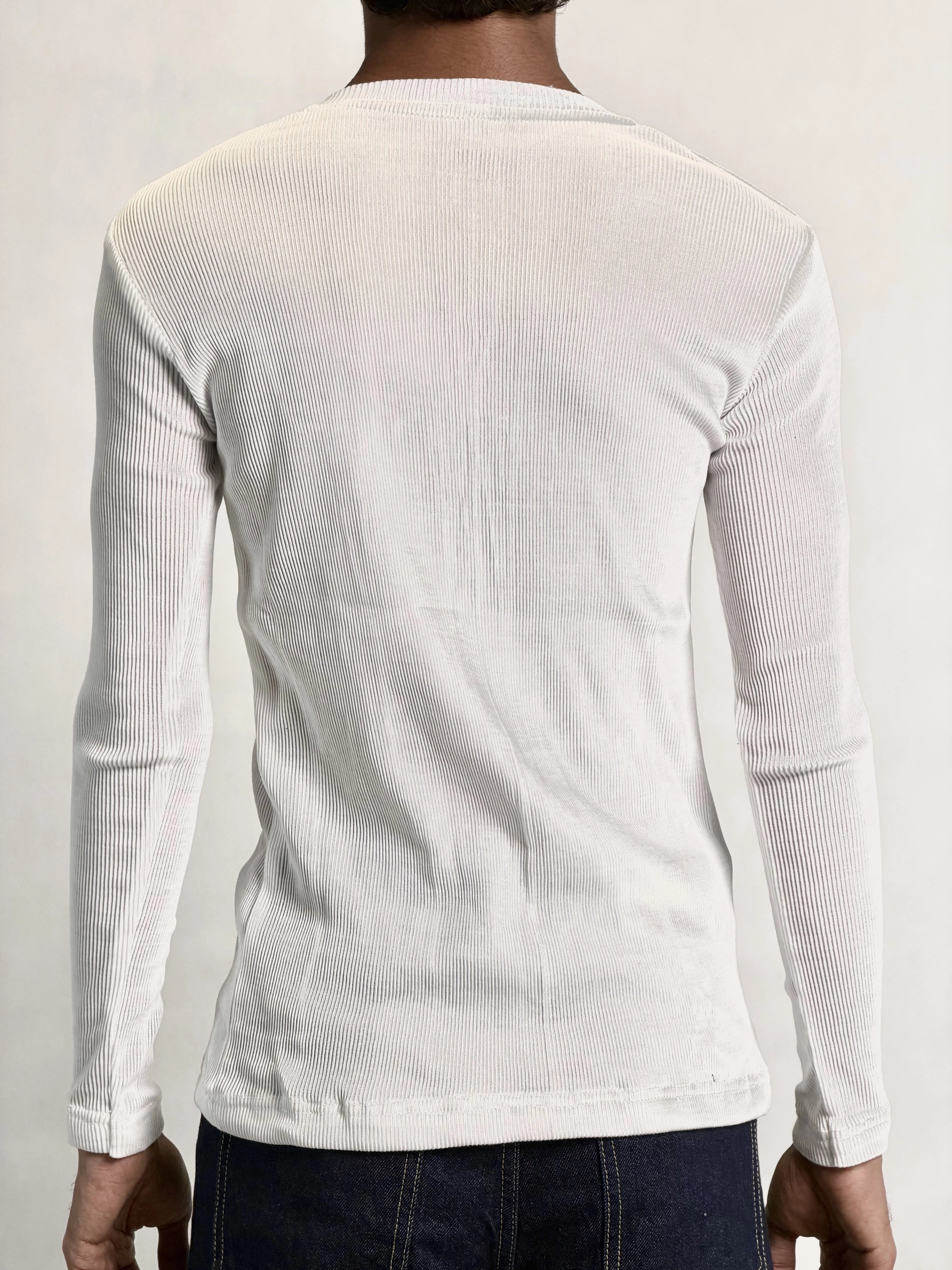 HENLEY WHITE TIGHTFIT