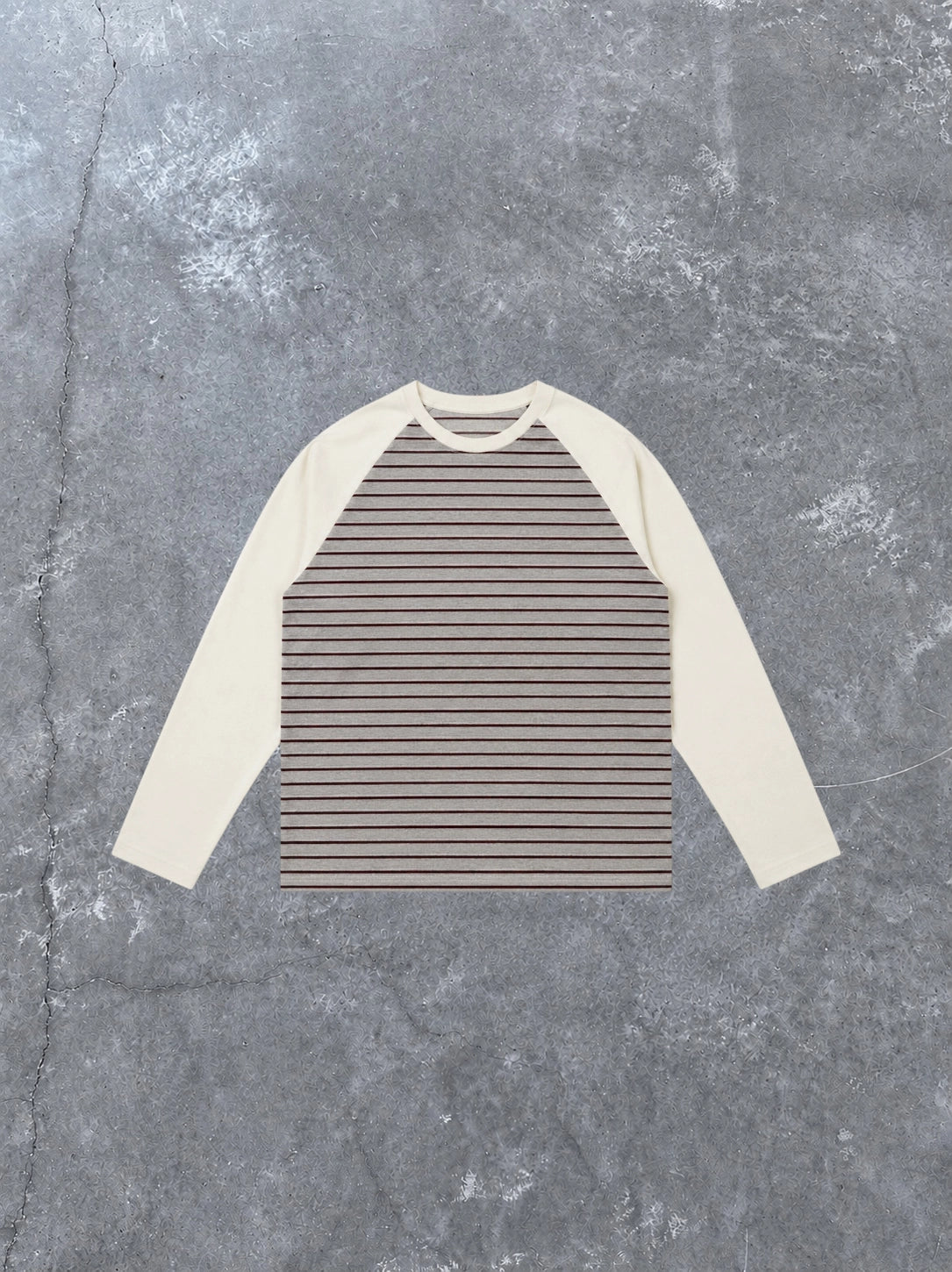 RAGLAN STRIPED ASH