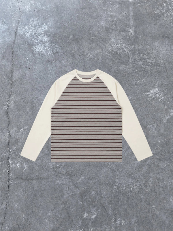 RAGLAN STRIPED ASH