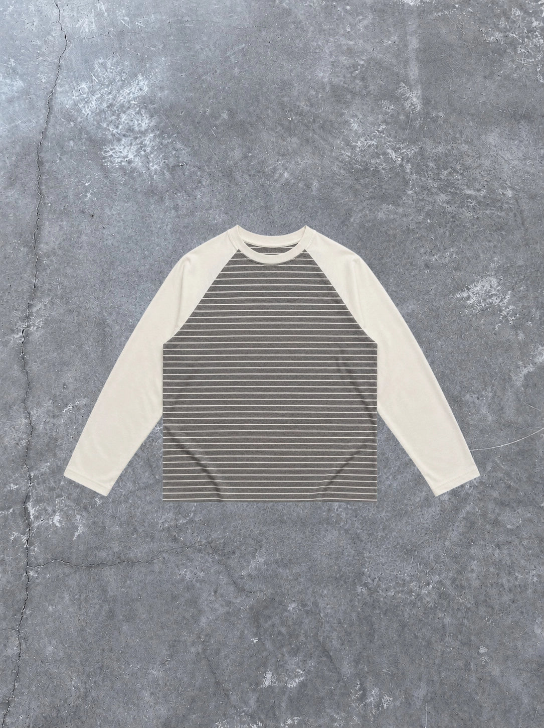 RAGLAN STRIPED GREY