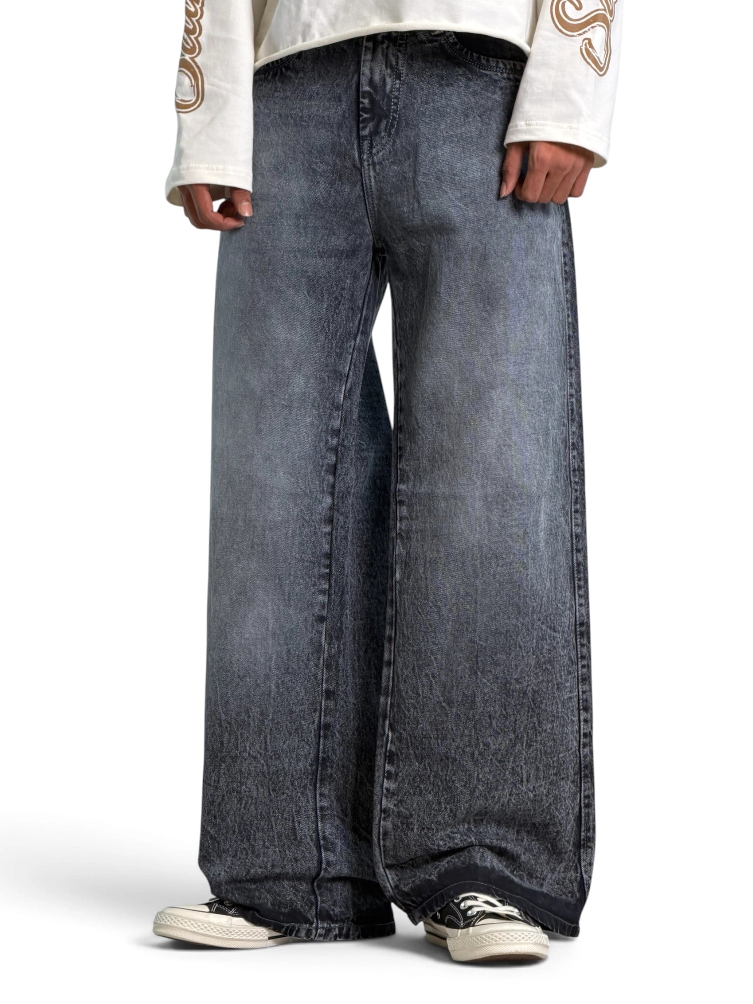CHARCOAL ASH BAGGY