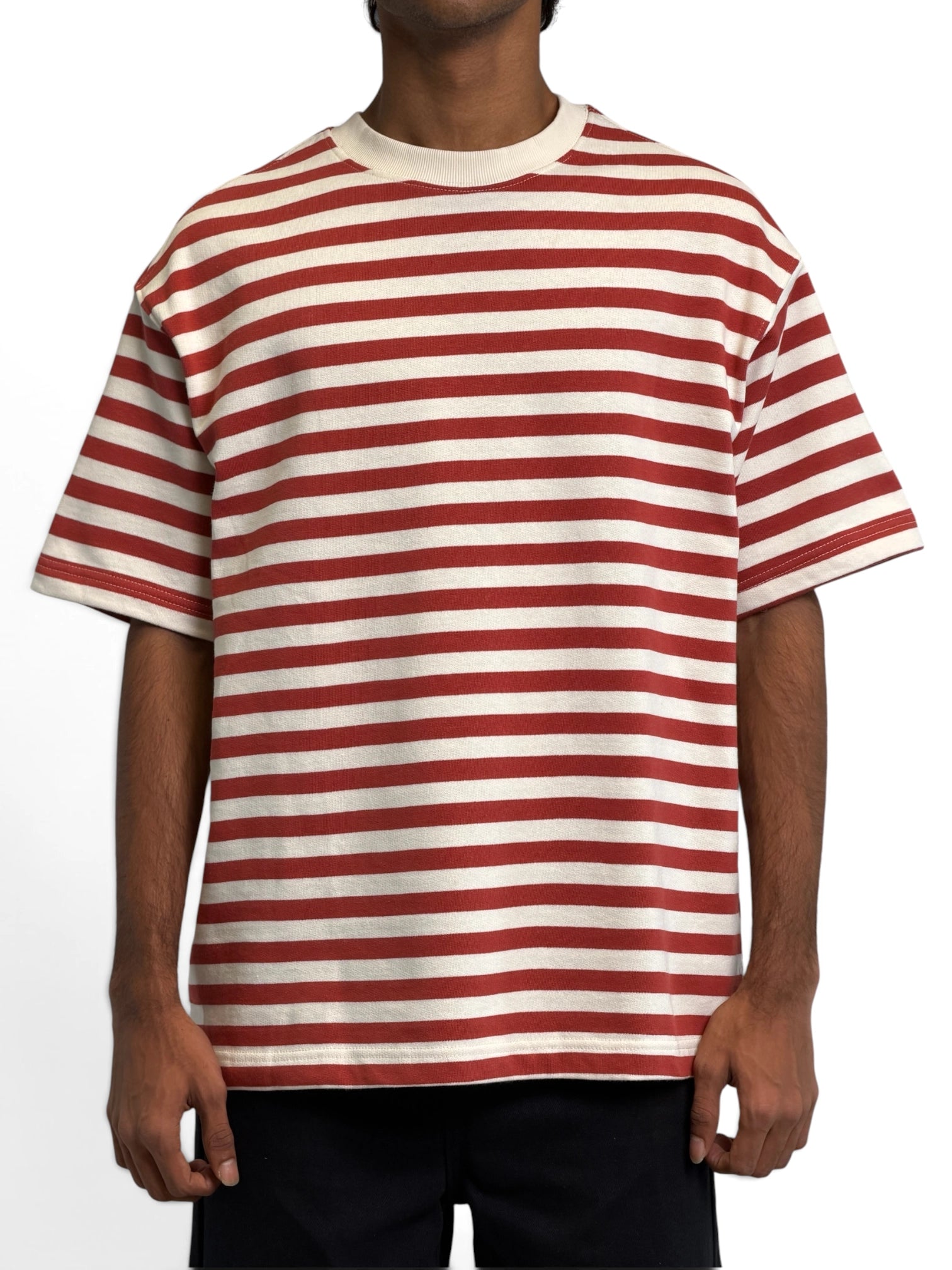 WOLV RED STRIPED TEE