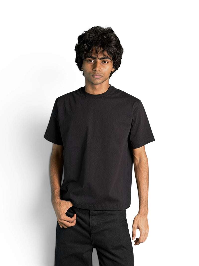 BV BLACK CROPPED TEE