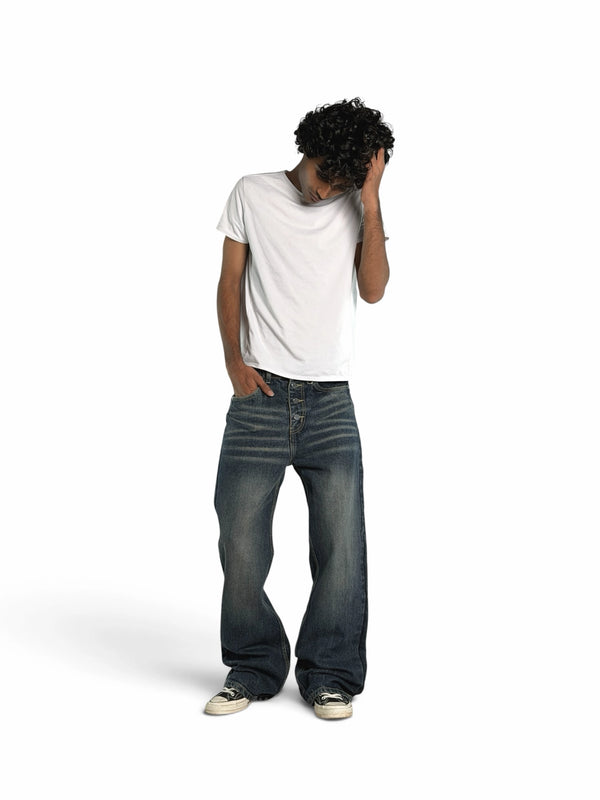 BV WORN BLUE BOOTCUT