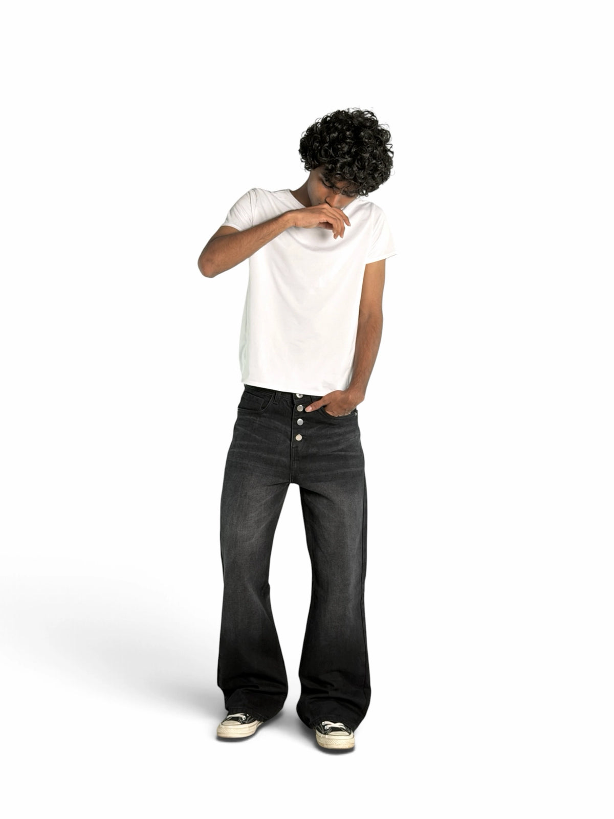 BV Worn Dark Bootcut Jeans - Image 1