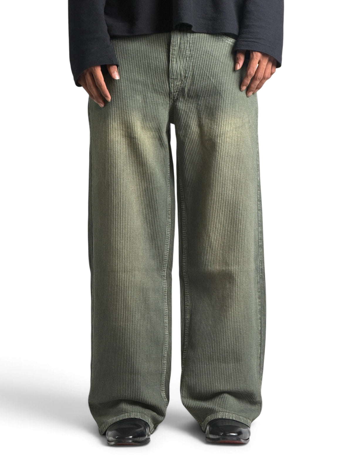 CORDUROY GREEN BAGGY