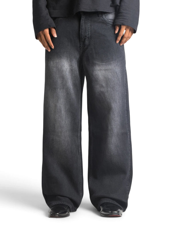 CORDUROY BLACK BAGGY